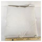 White Pom Pom Throw Pillow - Retail: $8