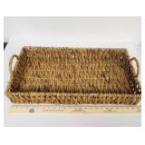 Rectangular Woven Seagrass Basket 24-INCH - Retail: $25