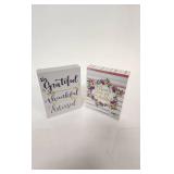 Inspirational Quote Box Signs Set of 2 - Retail: $15