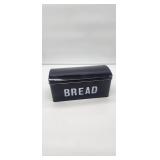 Modern Black Metal Bread Box - Retail: $15