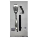 BBQ Grill Tool Set - Spatula and Grill Brush - Retail: $15
