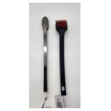 BBQ Grill Tools Set - Tongs and Brush - Retail: $15