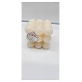 Bubble Design Unscented Sculpted Candle 2 Candles Med Size Candles  - Retail: $12