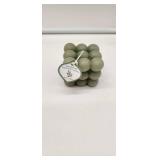 Bubble Cube Unscented Decorative Candle 2 Candles Small Size Candles  - Retail: $12