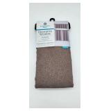 Comfort Bay 3-Piece Textured Window Curtain Set Brown Color - Retail: $12