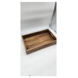 Rustic Wooden Serving Tray with Handles - Retail: $25