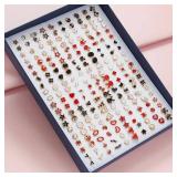 100 Piece Mixed Stud Earring Set - Retail: $15