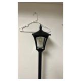Black Outdoor Post Light Fixture with planter - Retail: $25