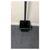 Black Outdoor Post Light Fixture with planter - Retail: $25