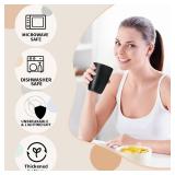 32 pcs Wheat Straw Dinnerware Sets Kitchen Plates and Bowls Sets for 8 Plastic Plates Reusable Dishes Set Outdoor Camping and Dinning Essentials Dishwasher Safe, Black