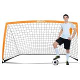 BOHEN 9x5 FT Kids Soccer Goals with Carry Bag, Portable Folding Soccer Net for Backyard Training, Indoor/Outdoor Use for Youth and Adult