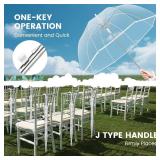 Clear Bubble Umbrella Wedding, High-Visibility Transparent Rain Umbrellas Bulk, Windproof Large Clear Umbrella, Firm and Durable, Dome Umbrellas for Wedding Bride Groom Photography Golf Outdoor