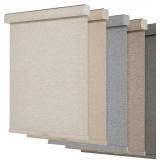 Persilux Blackout Roller Shades for Windows,Cordless,Linen Fabric,Roller Blinds for Windows,Thermal Insulated Fabric UV Protection,Window Shades for Home,Office,Bedroom,Door,Blackout-Cream,Custom Now