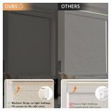 Persilux Blackout Roller Shades for Windows,Cordless,Linen Fabric,Roller Blinds for Windows,Thermal Insulated Fabric UV Protection,Window Shades for Home,Office,Bedroom,Door,Blackout-Cream,Custom Now