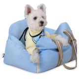 Dog Car Seat for Small Dogs - Dog Booster Seat for Car with Storage Pockets, WaterproofPet Travel Carrier Bed Up to 20lbs