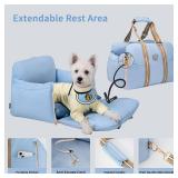 Dog Car Seat for Small Dogs - Dog Booster Seat for Car with Storage Pockets, WaterproofPet Travel Carrier Bed Up to 20lbs