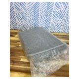 Green Decorative Serving Tray,Rectangular Tray for Coffee Table,Faux Leather Serving Tray with Handles for Ottoman,Shagreen Leather Tray for Bathroom