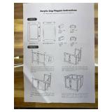 Retails for $199! Jalove 30" H Clear Dog Playpen Acrylic Puppy Playpen Indoor, 8 PCS Easy Assemble Cat Rabbit Ferret Pet Play Pen, Plastic Dog Fence Crate Kennel Whelping Cage Enclosure for Small & Me