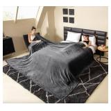 COOVA Oversized King Fleece Blanket 120x120 inches, Soft Cozy Warm Giant Extra Large 10