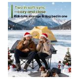 Retails for $130! Double Camping Chair, Padded Loveseat Camping Couch, Oversized 2 Person Camp Chairs with 2 in 1 Carry Bag, Heavy Duty Folding Lawn Chair Outdoor Sofa with Cup Holders for Adults Pati