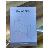 Console Table, 1 Pack Narrow Sofa Table, 43.3 Entrance Table with Power Station, Behind Couch Table, for Living Room, Hallway, Entryway, Foyer, Greige and Black CTHG112E01S2