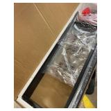 Console Table, 1 Pack Narrow Sofa Table, 43.3 Entrance Table with Power Station, Behind Couch Table, for Living Room, Hallway, Entryway, Foyer, Greige and Black CTHG112E01S2