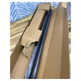 Cambria Designer Series - Premium 3.5 foot Custom Double Curtain Rod - 1-1/8 inch Large Diameter - Non-Adjustable for a Seamless Look - Premium Designer Brackets and End Caps - Satin Black Finish