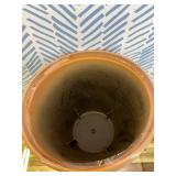 Worth Garden 2-Pack 15" Dia. Round Planters - Large Plastic Plant Pots with Drainage Hole for Indoor & Outdoor Use- Lightweight Decorative Flower Tree Containers for Porch, Patio, Yard, or Deck