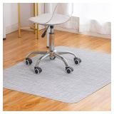 Office Chair Mat for Hardwood Floor Under Desk Computer Rolling Chair Mat for Wood/Tile Floor Non-Slip Heavy Duty Desk Rug PVC Plastic Hard Floor Protector 48" x 60" (Mist)