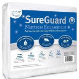 King (17-20 in. Deep) SureGuard Mattress Encasement - 100% Waterproof, Bed Bug Proof, Hypoallergenic - Premium Zippered Six-Sided Cover