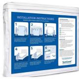 King (17-20 in. Deep) SureGuard Mattress Encasement - 100% Waterproof, Bed Bug Proof, Hypoallergenic - Premium Zippered Six-Sided Cover