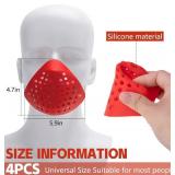 RunNico 4Pcs 3D Silicone Mask Inner Bracket,Halloween Silicone Face Shell,Mask Face Frame Support for Halloween Adult Cosplay