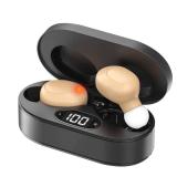 Hearing Aids for Seniors, OTC Hearing Aid Rechargeable with Noise Cancellation Adults, senior Invisible Hearing Amplifier With Portable Charging Case Premium Comfort Design and Nearly Invisible