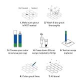 Grout Pen Tile Paint Marker: Waterproof Grout Paint, Tile Grout Colorant and Sealer Pen - Winter Grey, Narrow 5mm Tip (7mL)