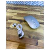 Bluetooth Wireless Mouse for Laptop mac MacBook ipad MacBook air MacBook pro pc Desktop Computer Windows Chromebook Notebook (Silver)