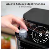 Retails for $150! Gevi 10-Cup Coffee Maker with Built-in Burr Grinder, Programmable Timer, 1.5L Water Tank, Reusable Filter & Warming Plate Drip Coffee Machine for Fresh Ground Coffee