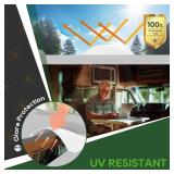 RVGUARD RV Skylight Replacement, 18" x 26" Outer Dimension Skylight Fits All Standard 14" x 22" Openings, RV Skylight for Camper Trailer Fifth Wheel Truck, UV Resistant, Impact Resistant, White