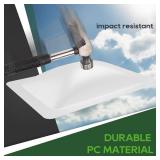 RVGUARD RV Skylight Replacement, 18" x 26" Outer Dimension Skylight Fits All Standard 14" x 22" Openings, RV Skylight for Camper Trailer Fifth Wheel Truck, UV Resistant, Impact Resistant, White