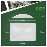 RVGUARD RV Skylight Replacement, 18" x 26" Outer Dimension Skylight Fits All Standard 14" x 22" Openings, RV Skylight for Camper Trailer Fifth Wheel Truck, UV Resistant, Impact Resistant, White