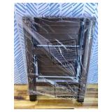 Taranta 2 Step Ladder,Aluminum Lightweight Folding 2 Step Stool with Anti-Slip Wide Pedal,330lbs Capacity Step Ladder for Household,Kitchen,Office - Walnut