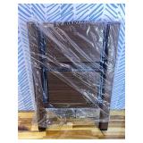 Taranta 2 Step Ladder,Aluminum Lightweight Folding 2 Step Stool with Anti-Slip Wide Pedal,330lbs Capacity Step Ladder for Household,Kitchen,Office - Walnut