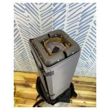 Pamo Babe Portable Crib Baby Playpen with Mattress and Carry Bag Grey