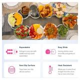 Retails for $110! The Lazy Susan Revolution - Full Set - Dark Gray - The First Patented Lazy Susan Turntable Expandable for Rectangular & Oblong Tables - Kitchen & Dining Tables - Great Gift! Parties 