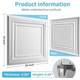 Art3d PVC Ceiling Tiles, 2