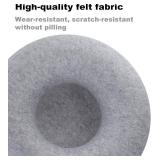 Large Cat Tunnel Bed for Indoor Cats, Scratch Resistant Donut Cat Bed, Up to 30 Lbs (L 24x24x11, Light Grey)