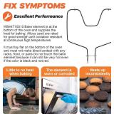 UPGRADED WB44T10010 Oven Bake Element by Beaquicy - Fit for GE Spectra Oven Models #jbp64boh1wh, 911.95291990, jbp65mom2bs, jbs55wok2ww, jdp39wor3wh, jbp65sok1ss,etc.