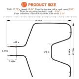 UPGRADED WB44T10010 Oven Bake Element by Beaquicy - Fit for GE Spectra Oven Models #jbp64boh1wh, 911.95291990, jbp65mom2bs, jbs55wok2ww, jdp39wor3wh, jbp65sok1ss,etc.