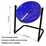 Retails for $139! Suttaya 9-Note Steelpan (Steel Drum) with Stand - Educational Musical Instrument for Beginners