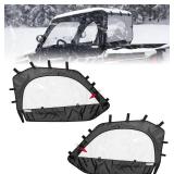 Retails for $230! KEMIMOTO UTV Soft Upper Doors Compatible with Polaris General 1000 / XP 1000 2016-2025 Soft Cab Enclosures Window YKK Zipper Water-resistant Side Windshield Accessories