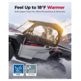 Retails for $230! KEMIMOTO UTV Soft Upper Doors Compatible with Polaris General 1000 / XP 1000 2016-2025 Soft Cab Enclosures Window YKK Zipper Water-resistant Side Windshield Accessories